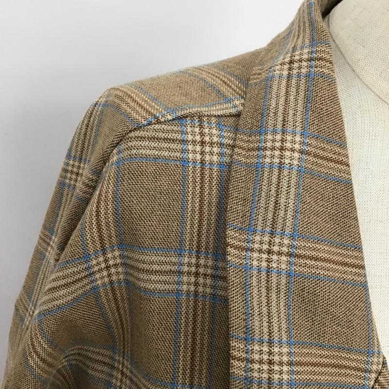 アズノゥアズピンキー AS KNOW AS PINKY ワンピース ロングスカート PH7333 ジャケット チェック ベージュ / ベージュ / beige X 茶 / ブラウン / brown X 水色 / ライトブルー / レディース USED 古着 中古 10097533