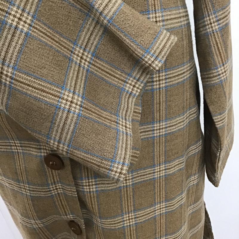 アズノゥアズピンキー AS KNOW AS PINKY ワンピース ロングスカート PH7333 ジャケット チェック ベージュ / ベージュ / beige X 茶 / ブラウン / brown X 水色 / ライトブルー / レディース USED 古着 中古 10097533