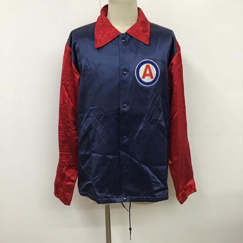 アウェーク AWAKE ジャケット、上着 ジャケット、ブレザー EBBETS FIELD コーチジャケット L ロゴ、文字 赤 / レッド / red X 紺 / ネイビー / navy メンズ USED 古着 中古 10098627
