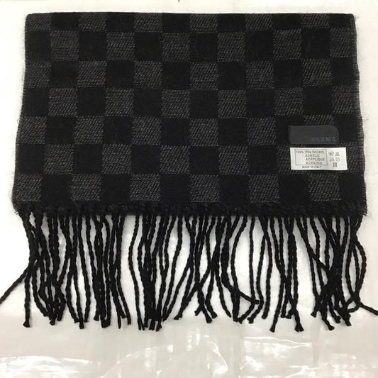 ビームス BEAMS マフラー マフラー チェック 黒 / ブラック / X 灰 / グレー /  メンズ USED 古着 中古 10108640