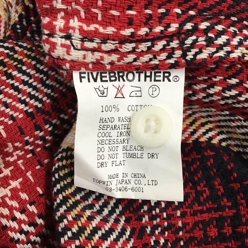 ファイブブラザー FIVE BROTHER シャツ、ブラウス 長袖 長袖シャツ カラーシャツ ポケットシャツ 長袖カットソー チェックシャツ S チェック マルチカラー / マルチカラー /  メンズ USED 古着 中古 10121451