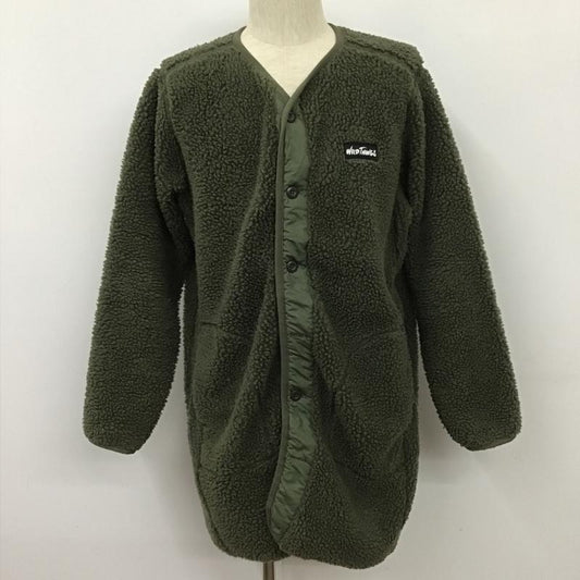 ワイルドシングス WILD THINGS コート コート一般 WT19461N-DI ノーカラーボアコート ミリタリー S 無地 カーキ / カーキ / khaki メンズ USED 古着 中古 10102354
