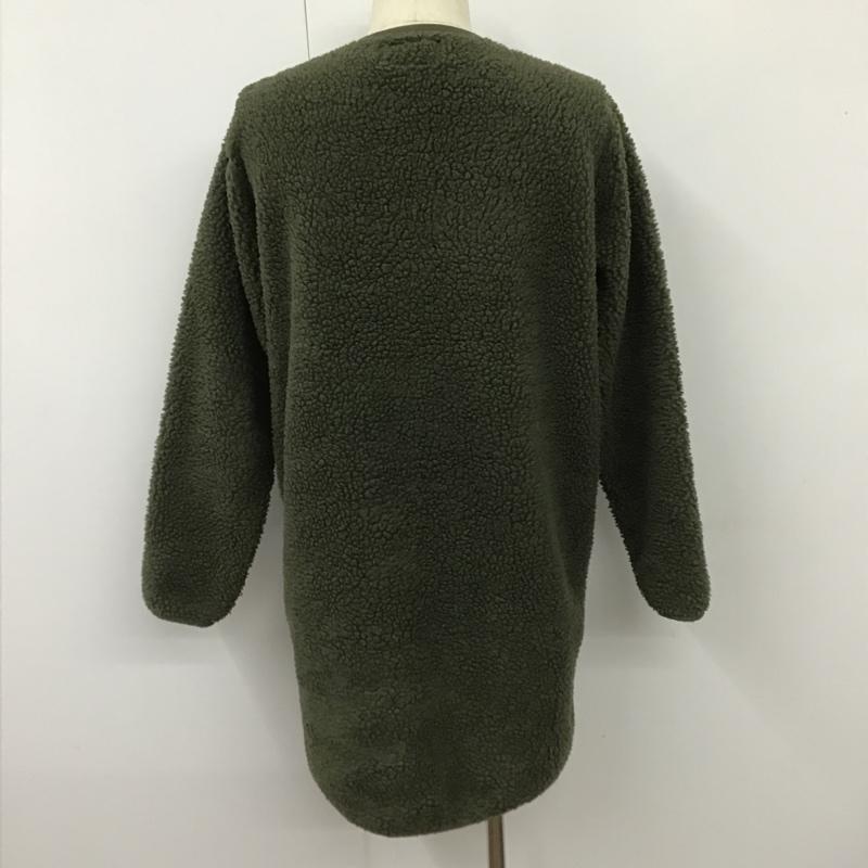 ワイルドシングス WILD THINGS コート コート一般 WT19461N-DI ノーカラーボアコート ミリタリー S 無地 カーキ / カーキ / khaki メンズ USED 古着 中古 10102354