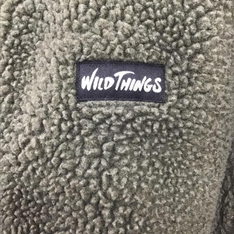 ワイルドシングス WILD THINGS コート コート一般 WT19461N-DI ノーカラーボアコート ミリタリー S 無地 カーキ / カーキ / khaki メンズ USED 古着 中古 10102354