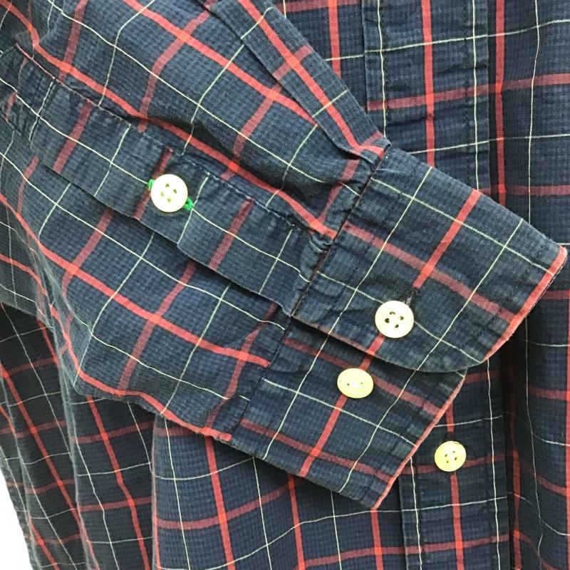トミーヒルフィガー TOMMY HILFIGER シャツ、ブラウス 長袖 長袖シャツ チェックシャツ ボタンダウンシャツ カジュアルシャツ L メンズ USED 古着 中古 10102561