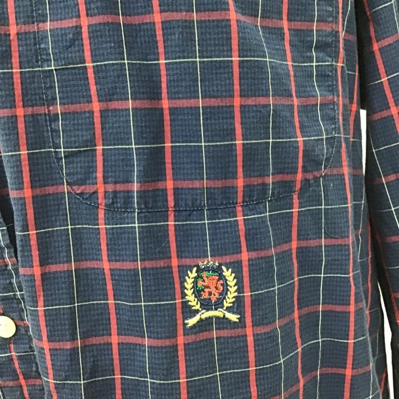 トミーヒルフィガー TOMMY HILFIGER シャツ、ブラウス 長袖 長袖シャツ チェックシャツ ボタンダウンシャツ カジュアルシャツ L メンズ USED 古着 中古 10102561