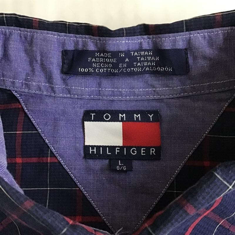 トミーヒルフィガー TOMMY HILFIGER シャツ、ブラウス 長袖 長袖シャツ チェックシャツ ボタンダウンシャツ カジュアルシャツ L メンズ USED 古着 中古 10102561