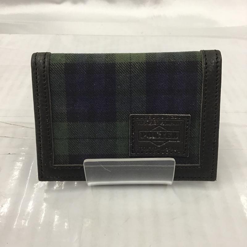ポーター PORTER カードケース 定期入れ 箱有 チェック メンズ USED 古着 中古 10103146