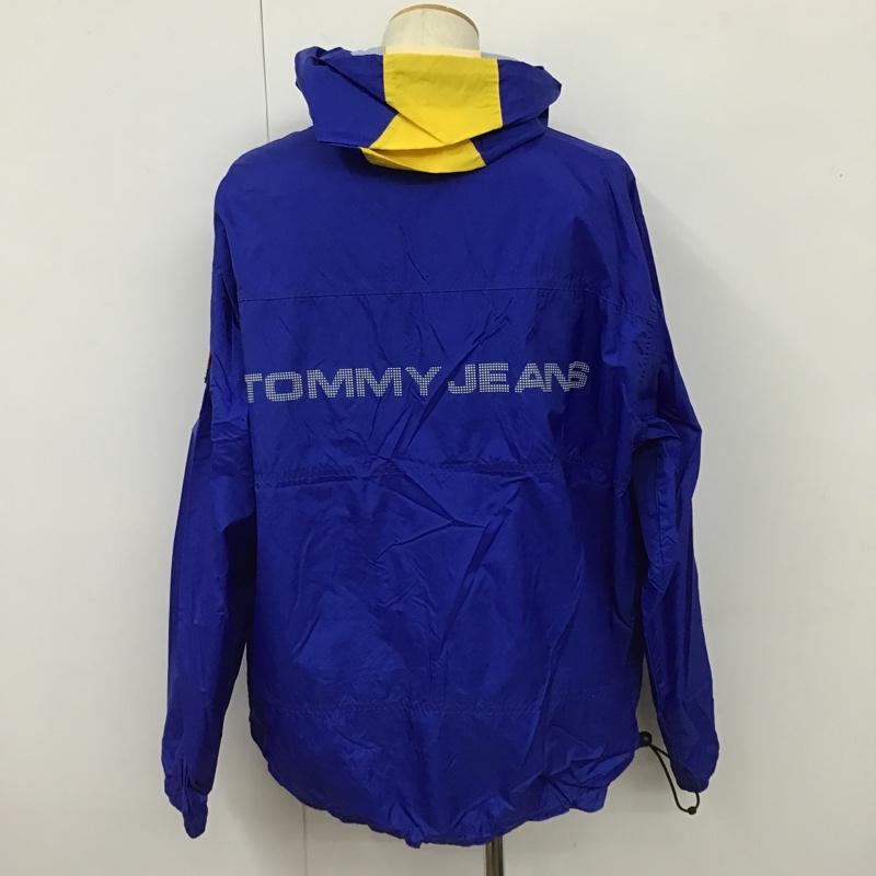 トミー ジーンズ TOMMY JEANS ジャケット、上着 ジャンパー、ブルゾン プルオーバーナイロンジャケット ジップアップジャケット フード付きジャケット L メンズ USED 古着 中古 10103204