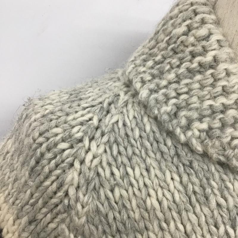 カナタ KANATA ジャケット、上着 ジャンパー、ブルゾン ジップアップニットジャケット カラーニットジャケット アウター 古着 プリント 灰 / グレー / gray メンズ USED 古着 中古 10103274
