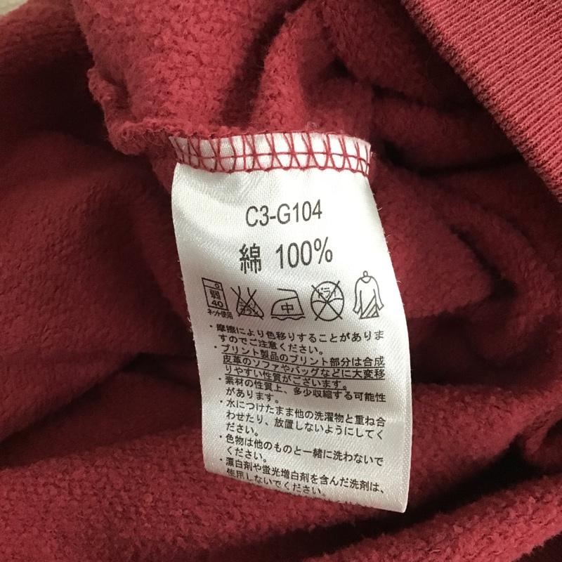 チャンピオン Champion パーカー 長袖 長袖パーカー フード付きパーカー プリントスウェット 長袖トレーナー XL プリント えんじ / ワインレッド / dark red メンズ USED 古着 中古 10103275