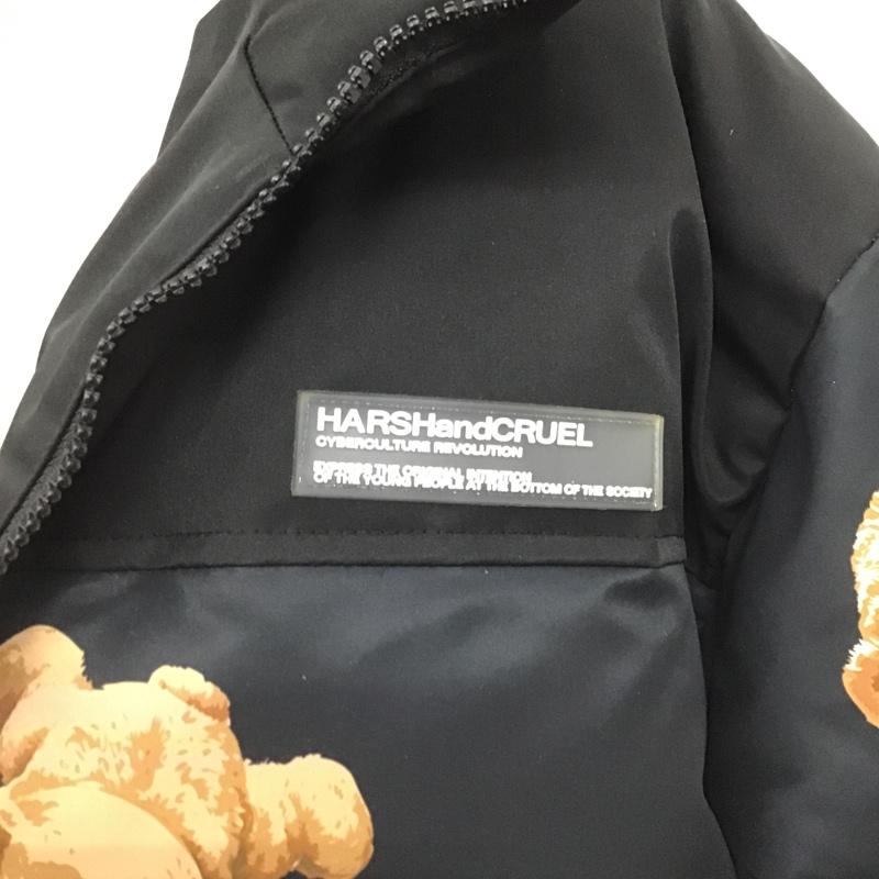 古着 USED ジャケット、上着 ジャンパー、ブルゾン ダウンジャケット ジップアップジャケット アウター プリントジャケット L プリント 黒 / ブラック / black メンズ USED 古着 中古 10103357