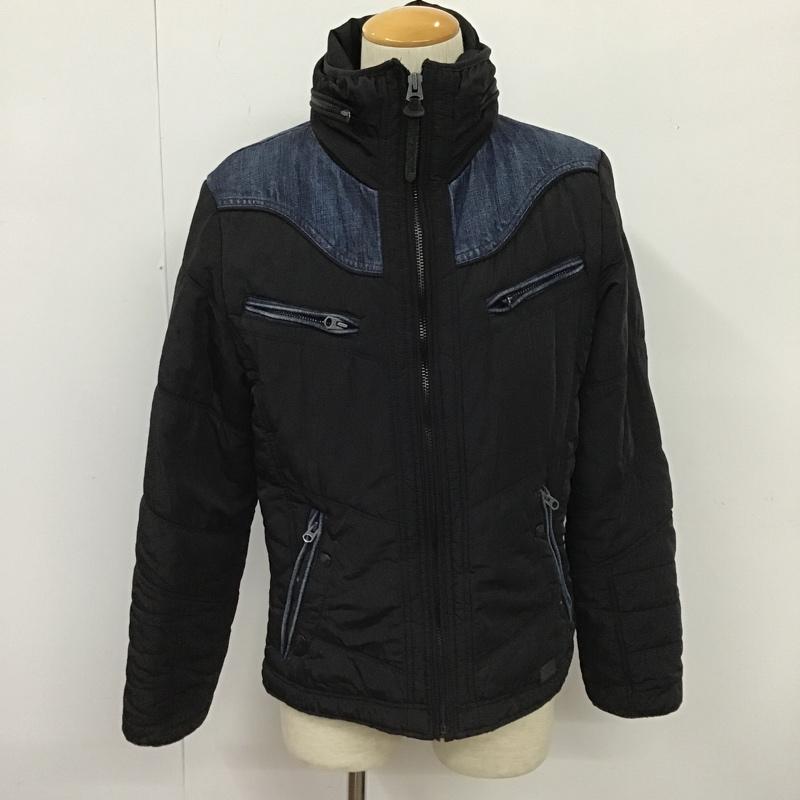 ディーゼル DIESEL ジャケット、上着 ジャケット、ブレザー ジップアップジャケット ジャンパー ジャケット カジュアルジャケット ジップアップ アウター M 無地 黒 / ブラック / black X インディゴ / インディゴ / Indigo メンズ USED 古着 中古 10103424