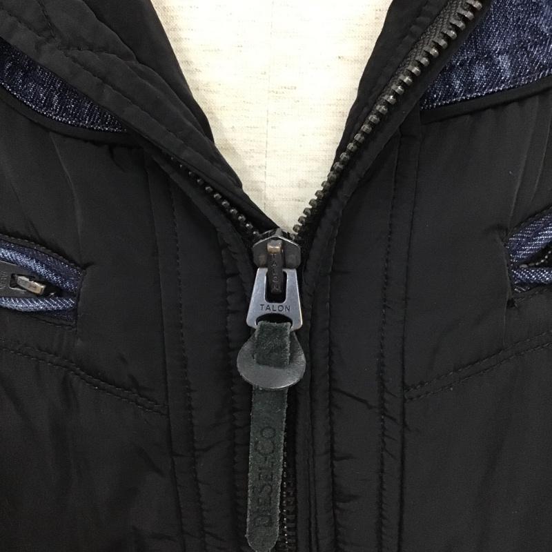 ディーゼル DIESEL ジャケット、上着 ジャケット、ブレザー ジップアップジャケット ジャンパー ジャケット カジュアルジャケット ジップアップ アウター M 無地 黒 / ブラック / black X インディゴ / インディゴ / Indigo メンズ USED 古着 中古 10103424