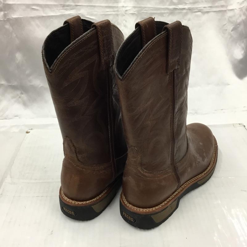 レッドウィング RED WING ブーツ ウエスタンブーツ PECOS USA8 US：8  茶 / ブラウン / brown メンズ USED 古着 中古 10103446