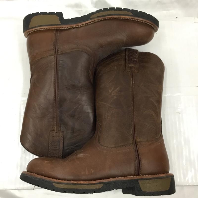 レッドウィング RED WING ブーツ ウエスタンブーツ PECOS USA8 US：8  茶 / ブラウン / brown メンズ USED 古着 中古 10103446