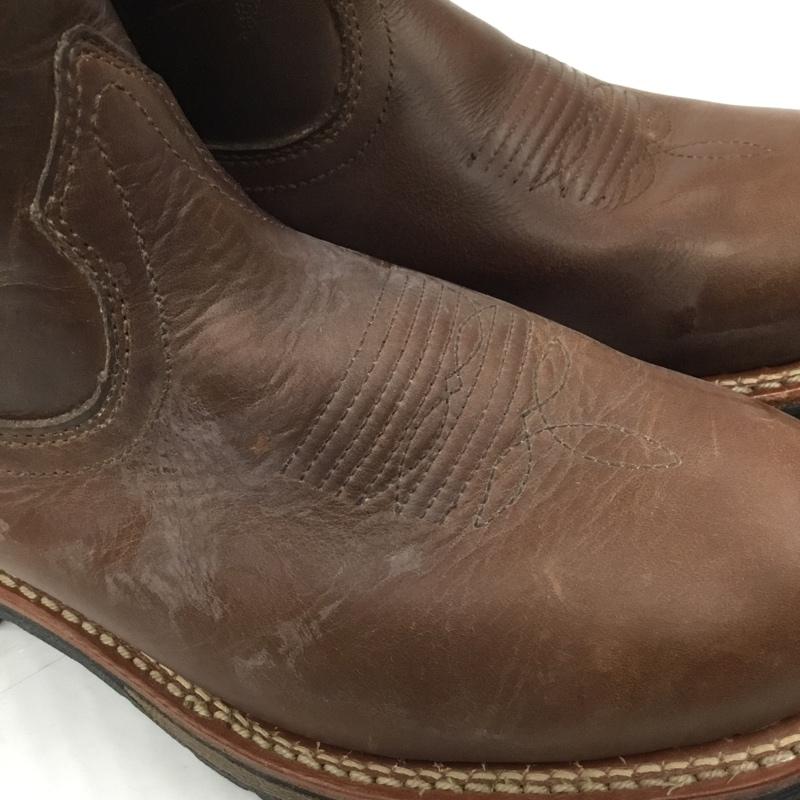 レッドウィング RED WING ブーツ ウエスタンブーツ PECOS USA8 US：8  茶 / ブラウン / brown メンズ USED 古着 中古 10103446