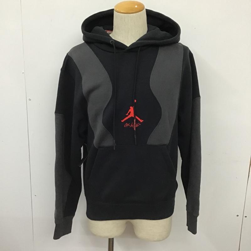 オフホワイト Off-White パーカー 長袖 CV0541-010 オフホワイト×ナイキ ジョーダン プルオーバーフーディパーカージャンプマン コラボ S ロゴ、文字 黒 / ブラック / black X 灰 / グレー / gray メンズ USED 古着 中古 10103460