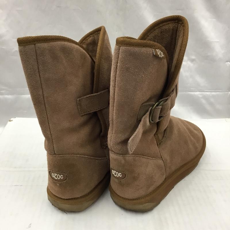 オゾック OZOC ブーツ ショートブーツ 24.5cm 24.5cm ロゴ、文字 茶 / ブラウン / brown レディース USED 古着 中古 10103576