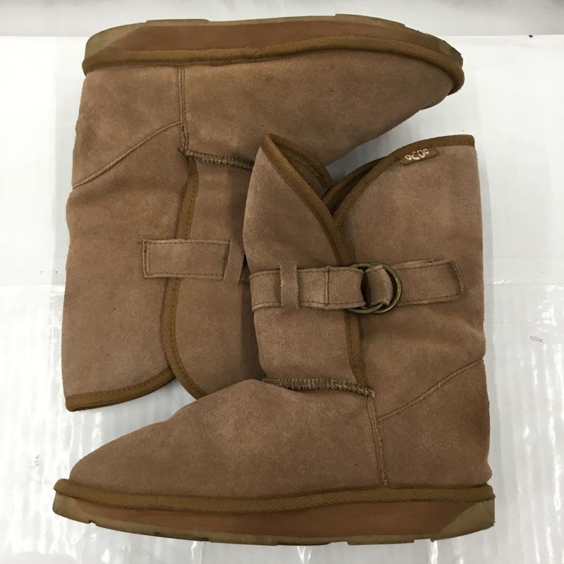 オゾック OZOC ブーツ ショートブーツ 24.5cm 24.5cm ロゴ、文字 茶 / ブラウン / brown レディース USED 古着 中古 10103576