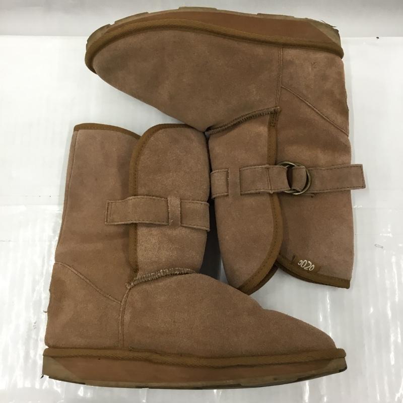 オゾック OZOC ブーツ ショートブーツ 24.5cm 24.5cm ロゴ、文字 茶 / ブラウン / brown レディース USED 古着 中古 10103576