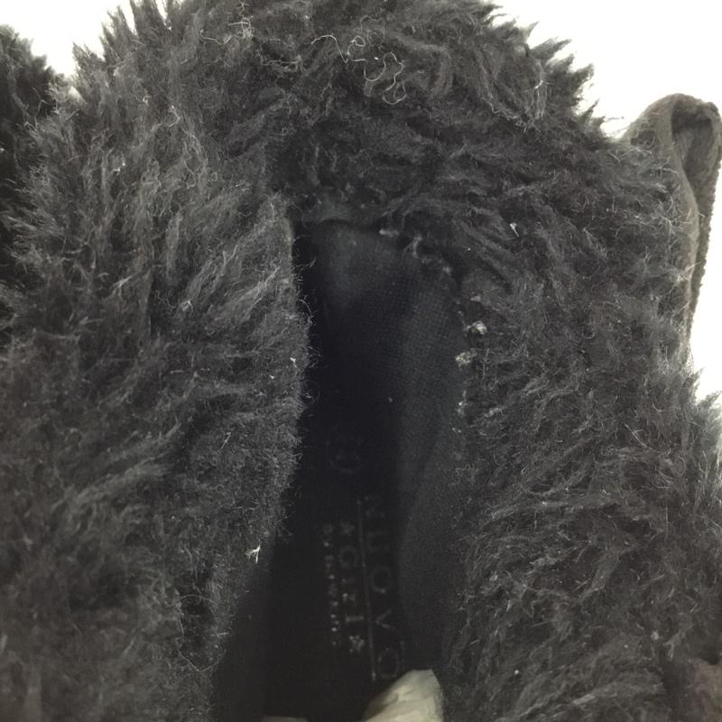 ヌオーヴォ NUOVO ブーツ ブーティ リボン ファー 22cm NUOVO Girl キッズ 22.0cm 無地 黒 / ブラック / black ガールズ USED 古着 中古 10103618