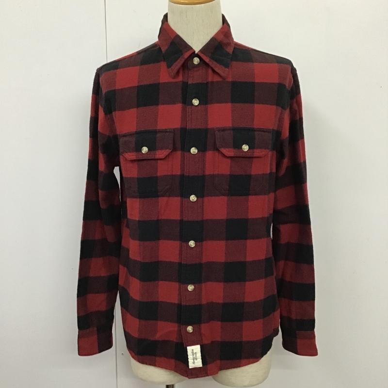 アバクロンビーアンドフィッチ ABERCROMBIE&FITCH シャツ、ブラウス 長袖 長袖シャツ チェックシャツ カラーシャツ 長袖カットソー S チェック 黒 / ブラック / black X 赤 / レッド / red メンズ USED 古着 中古 10103882