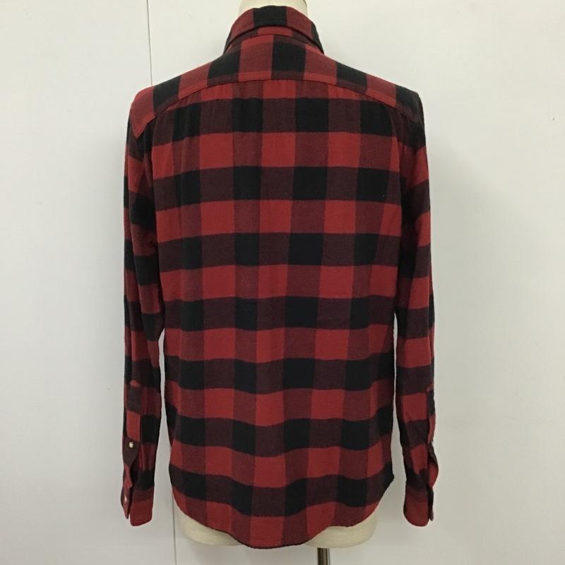 アバクロンビーアンドフィッチ ABERCROMBIE&FITCH シャツ、ブラウス 長袖 長袖シャツ チェックシャツ カラーシャツ 長袖カットソー S チェック 黒 / ブラック / black X 赤 / レッド / red メンズ USED 古着 中古 10103882