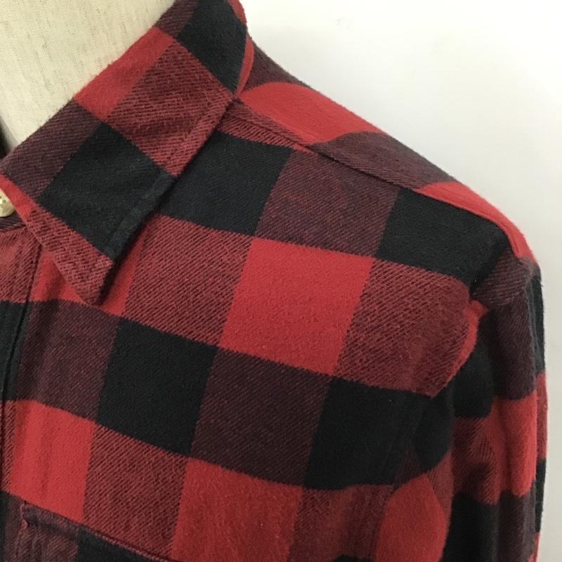 アバクロンビーアンドフィッチ ABERCROMBIE&FITCH シャツ、ブラウス 長袖 長袖シャツ チェックシャツ カラーシャツ 長袖カットソー S チェック 黒 / ブラック / black X 赤 / レッド / red メンズ USED 古着 中古 10103882