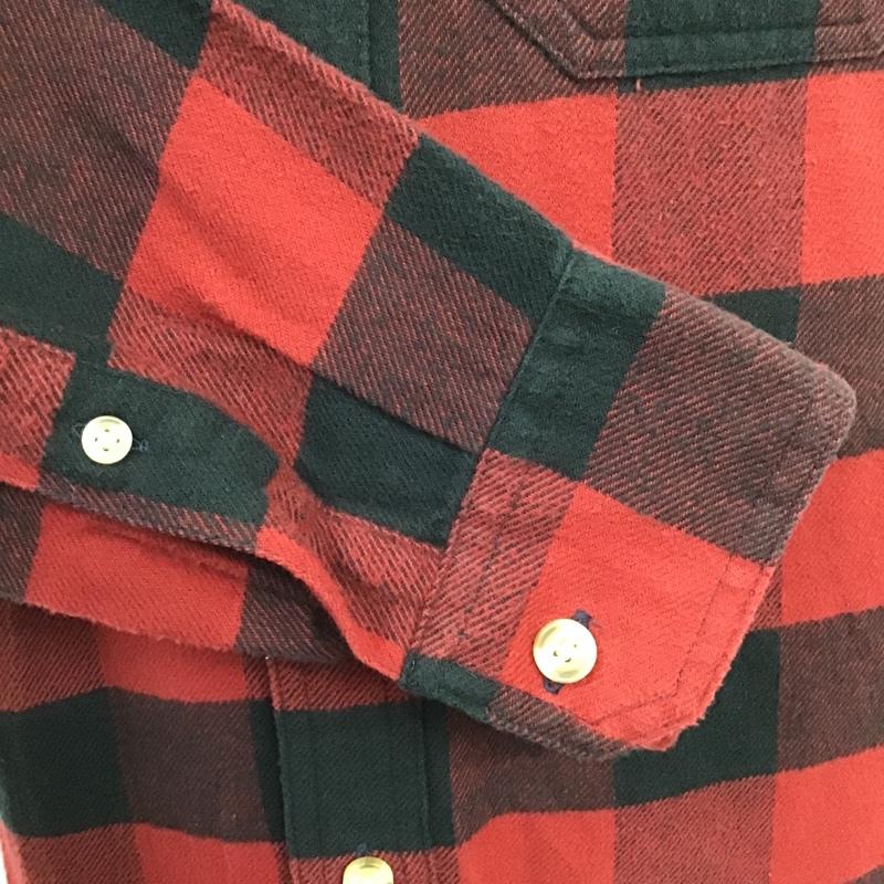 アバクロンビーアンドフィッチ ABERCROMBIE&FITCH シャツ、ブラウス 長袖 長袖シャツ チェックシャツ カラーシャツ 長袖カットソー S チェック 黒 / ブラック / black X 赤 / レッド / red メンズ USED 古着 中古 10103882