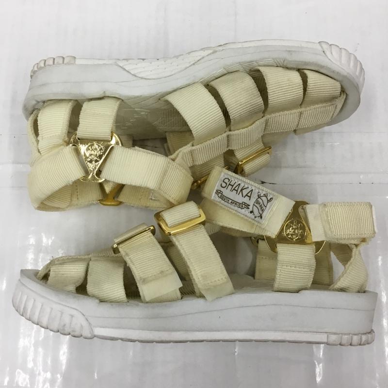 シャカ SHAKA サンダル サンダル Another Edition 15th 別注 24cm 24.0cm ロゴ、文字 白 / ホワイト / white レディース USED 古着 中古 10105263