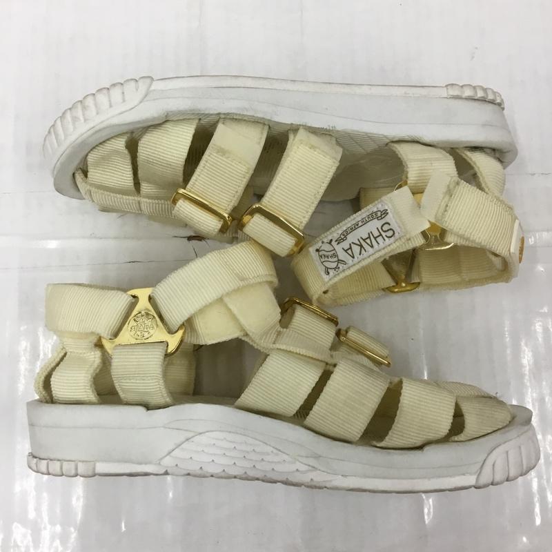 シャカ SHAKA サンダル サンダル Another Edition 15th 別注 24cm 24.0cm ロゴ、文字 白 / ホワイト / white レディース USED 古着 中古 10105263