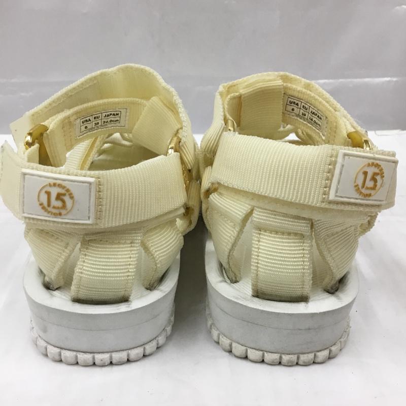シャカ SHAKA サンダル サンダル Another Edition 15th 別注 24cm 24.0cm ロゴ、文字 白 / ホワイト / white レディース USED 古着 中古 10105263
