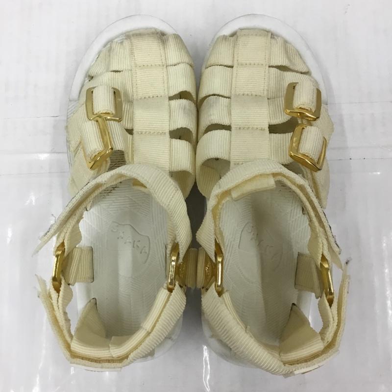 シャカ SHAKA サンダル サンダル Another Edition 15th 別注 24cm 24.0cm ロゴ、文字 白 / ホワイト / white レディース USED 古着 中古 10105263