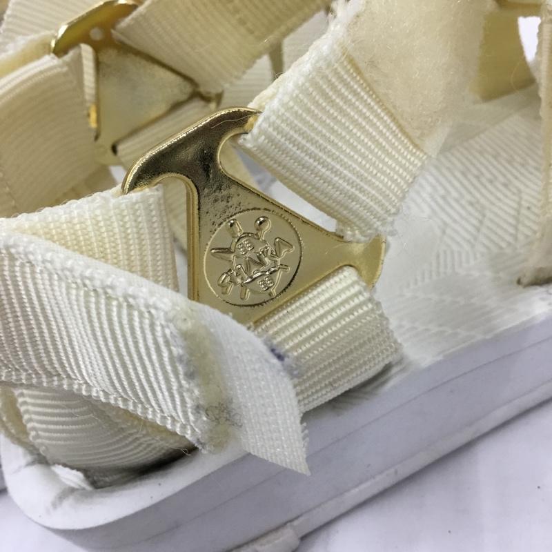 シャカ SHAKA サンダル サンダル Another Edition 15th 別注 24cm 24.0cm ロゴ、文字 白 / ホワイト / white レディース USED 古着 中古 10105263