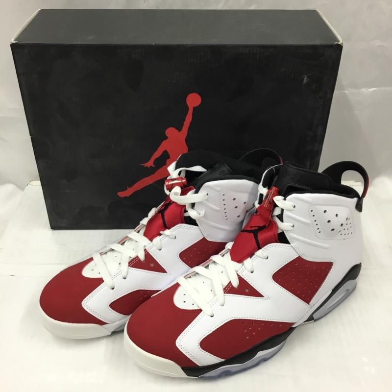 ナイキ NIKE スニーカー スニーカー 384664-160 AIR JORDAN 6 RETRO 30cm 箱有 30.0cm ワンポイント 白 / ホワイト / white X 黒 / ブラック / black X ボルドー / ボルドー / メンズ USED 古着 中古 10105715