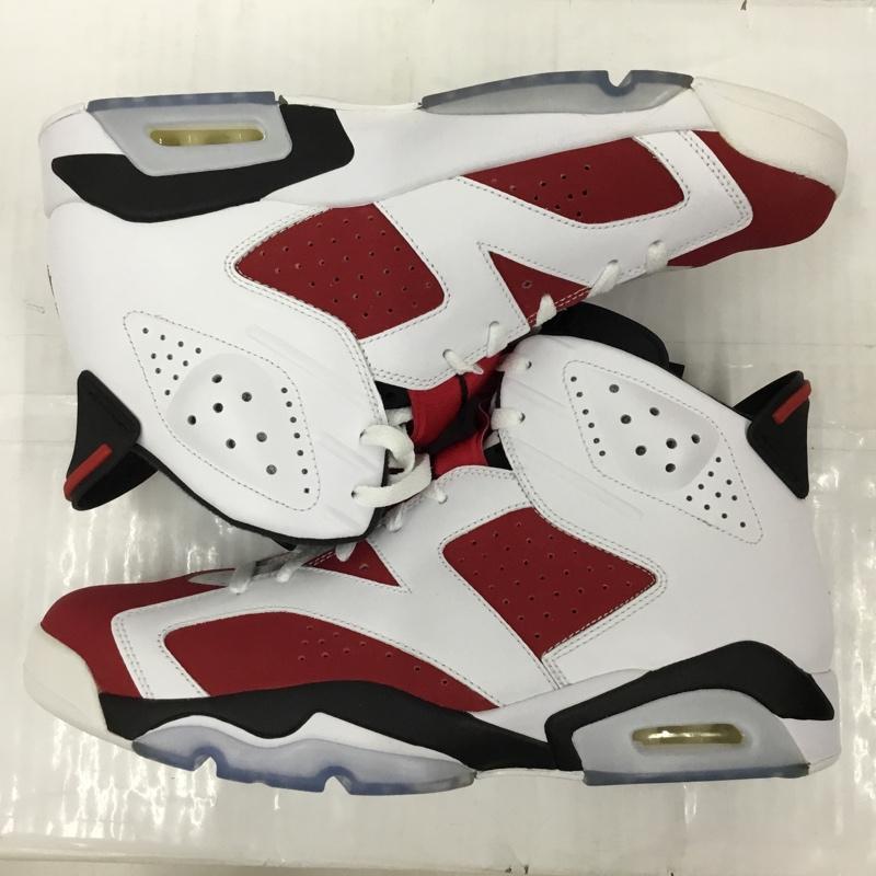 ナイキ NIKE スニーカー スニーカー 384664-160 AIR JORDAN 6 RETRO 30cm 箱有 30.0cm ワンポイント 白 / ホワイト / white X 黒 / ブラック / black X ボルドー / ボルドー / メンズ USED 古着 中古 10105715