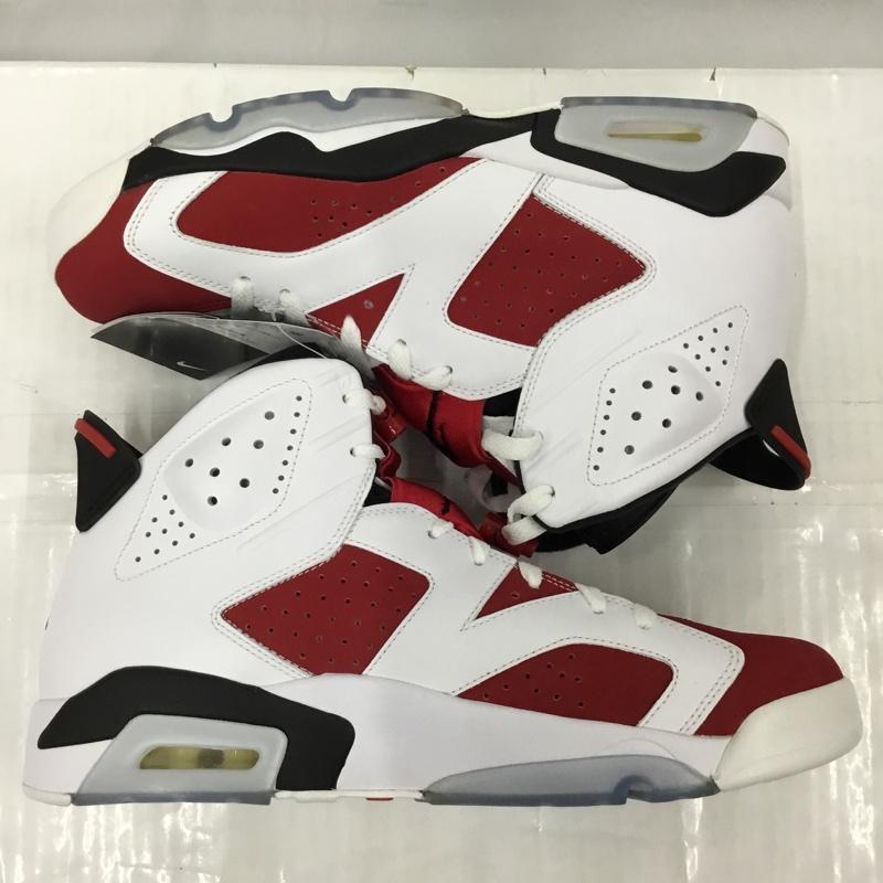 ナイキ NIKE スニーカー スニーカー 384664-160 AIR JORDAN 6 RETRO 30cm 箱有 30.0cm ワンポイント 白 / ホワイト / white X 黒 / ブラック / black X ボルドー / ボルドー / メンズ USED 古着 中古 10105715