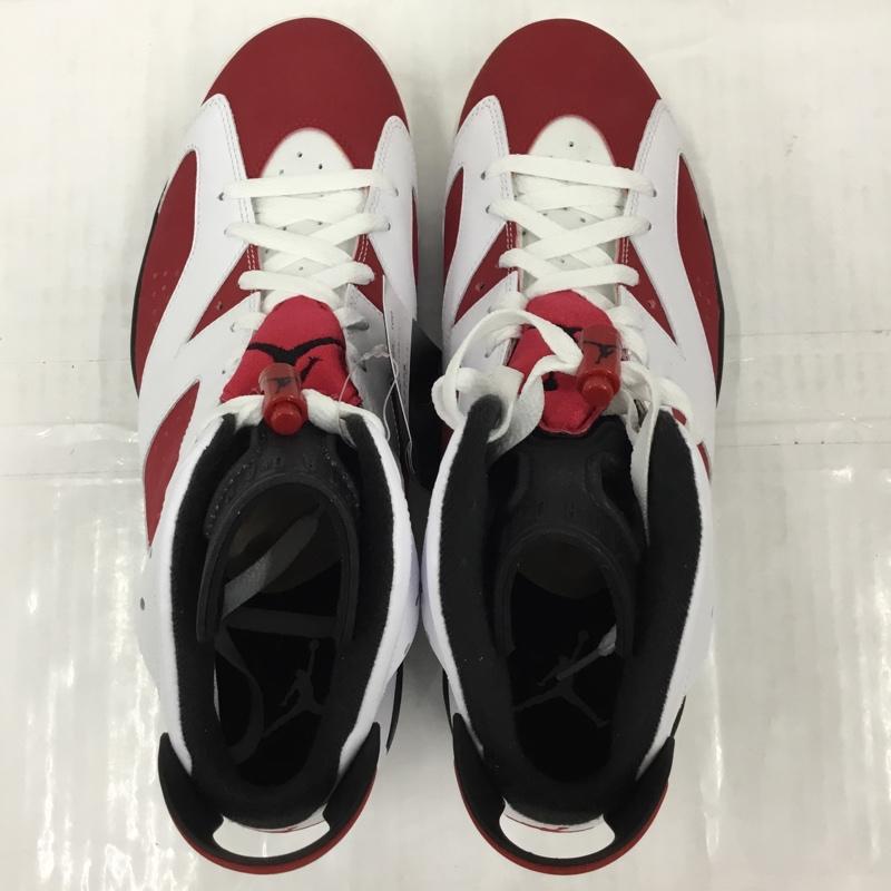 ナイキ NIKE スニーカー スニーカー 384664-160 AIR JORDAN 6 RETRO 30cm 箱有 30.0cm ワンポイント 白 / ホワイト / white X 黒 / ブラック / black X ボルドー / ボルドー / メンズ USED 古着 中古 10105715