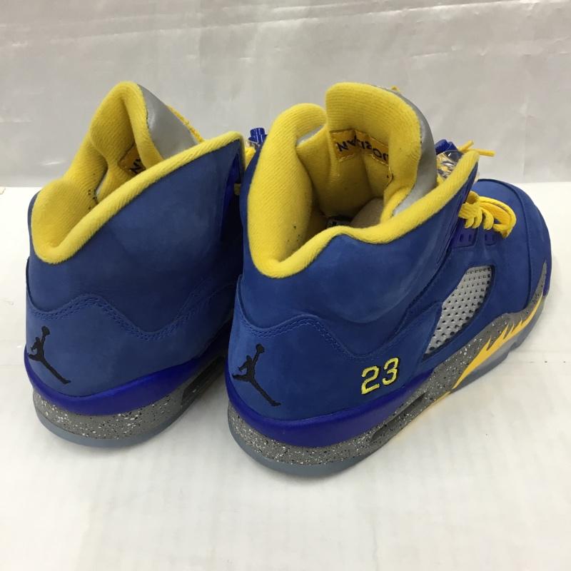 ナイキ NIKE スニーカー スニーカー CD2720-400 AIR JORDAN 5 LANEY JSP 26cm 箱有 26.0cm ワンポイント 青 / ブルー / blue X 黄 / イエロー / yellow メンズ USED 古着 中古 10105720