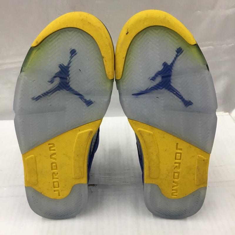ナイキ NIKE スニーカー スニーカー CD2720-400 AIR JORDAN 5 LANEY JSP 26cm 箱有 26.0cm ワンポイント 青 / ブルー / blue X 黄 / イエロー / yellow メンズ USED 古着 中古 10105720