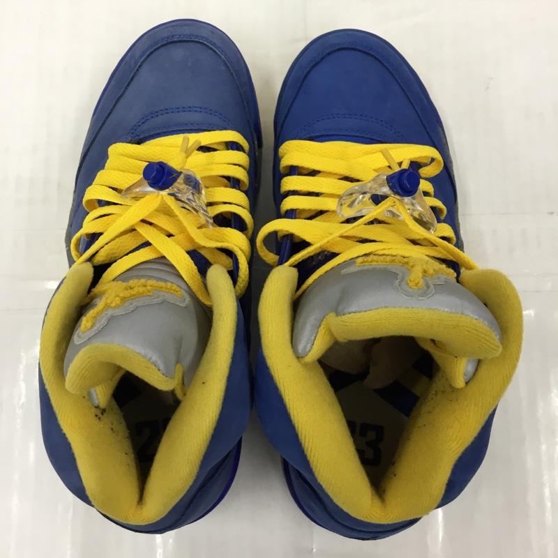 ナイキ NIKE スニーカー スニーカー CD2720-400 AIR JORDAN 5 LANEY JSP 26cm 箱有 26.0cm ワンポイント 青 / ブルー / blue X 黄 / イエロー / yellow メンズ USED 古着 中古 10105720