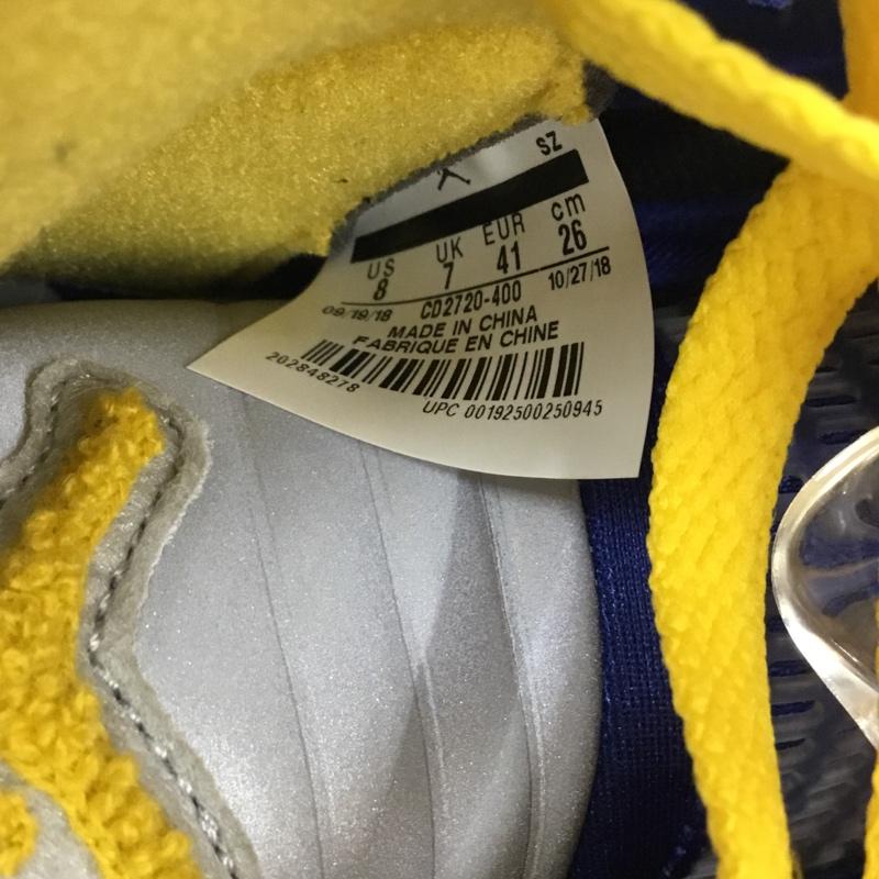 ナイキ NIKE スニーカー スニーカー CD2720-400 AIR JORDAN 5 LANEY JSP 26cm 箱有 26.0cm ワンポイント 青 / ブルー / blue X 黄 / イエロー / yellow メンズ USED 古着 中古 10105720