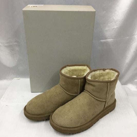 アグ UGG ブーツ ショートブーツ 1096011 M Classic Mini 40:40:40 26cm 箱有 26.0cm ロゴ、文字 ベージュ / ベージュ / beige メンズ USED 古着 中古 10105857