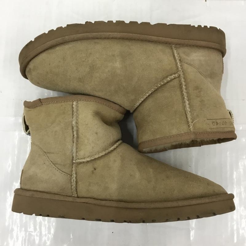 アグ UGG ブーツ ショートブーツ 1096011 M Classic Mini 40:40:40 26cm 箱有 26.0cm ロゴ、文字 ベージュ / ベージュ / beige メンズ USED 古着 中古 10105857