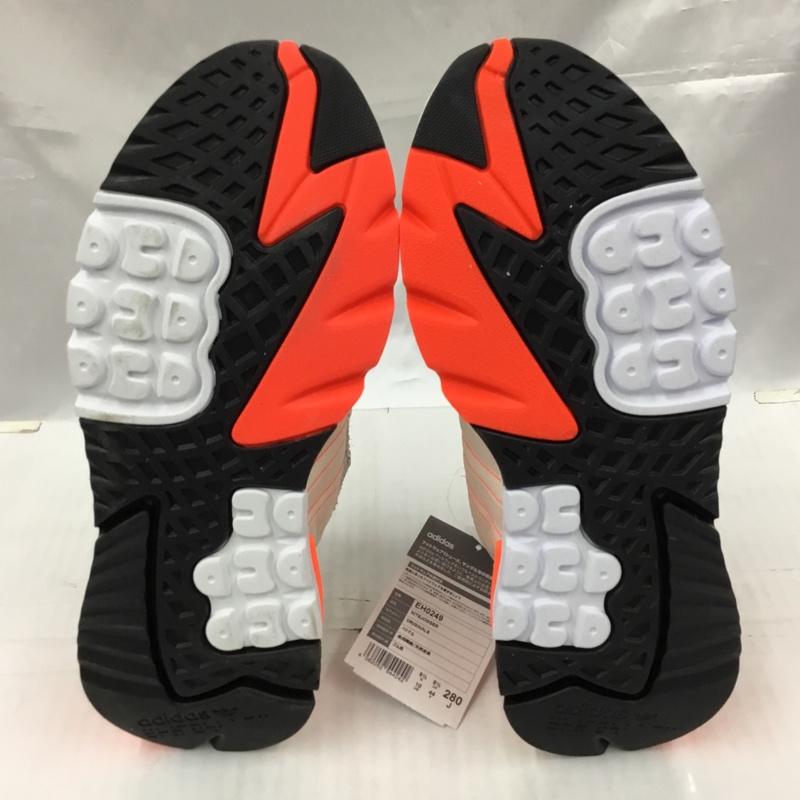 アディダス adidas スニーカー スニーカー EH0249 NITE JOGGER 28cm 箱有 28.0cm ロゴ、文字 灰 / グレー / gray X 橙 / オレンジ / orange メンズ USED 古着 中古 10105870