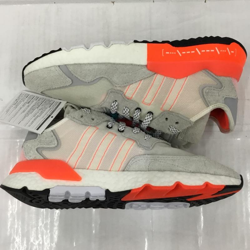 アディダス adidas スニーカー スニーカー EH0249 NITE JOGGER 28cm 箱有 28.0cm ロゴ、文字 灰 / グレー / gray X 橙 / オレンジ / orange メンズ USED 古着 中古 10105870