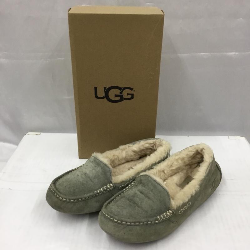 アグ UGG スリッポン スリッポン 3312 Ansley アンスレー モカシン 25cm 箱有 25.0cm 無地 灰 / グレー / gray レディース USED 古着 中古 10105967