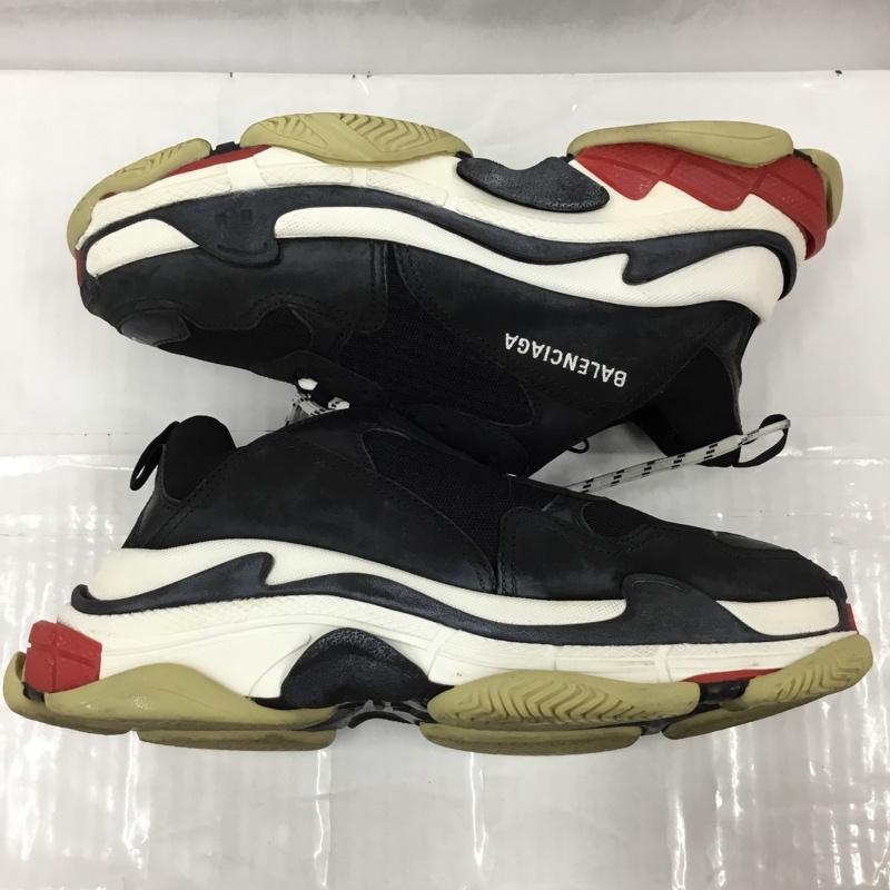 バレンシアガ BALENCIAGA スニーカー スニーカー 533882 トリプルS 27.5cm 箱有 27.5cm ロゴ、文字 黒 / ブラック / black X 白 / ホワイト / white X 赤 / レッド / red メンズ USED 古着 中古 10106031