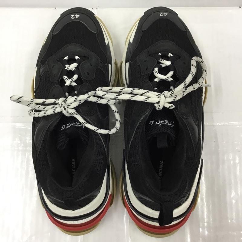 バレンシアガ BALENCIAGA スニーカー スニーカー 533882 トリプルS 27.5cm 箱有 27.5cm ロゴ、文字 黒 / ブラック / black X 白 / ホワイト / white X 赤 / レッド / red メンズ USED 古着 中古 10106031